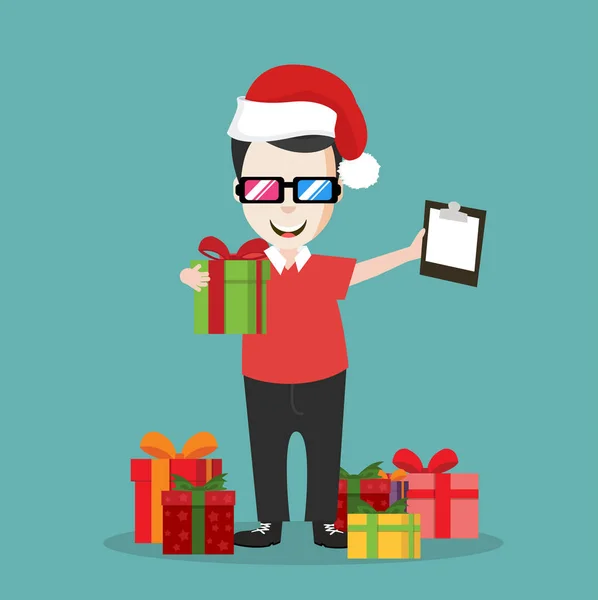 Deliveryman Díszdobozok — Stock Vector