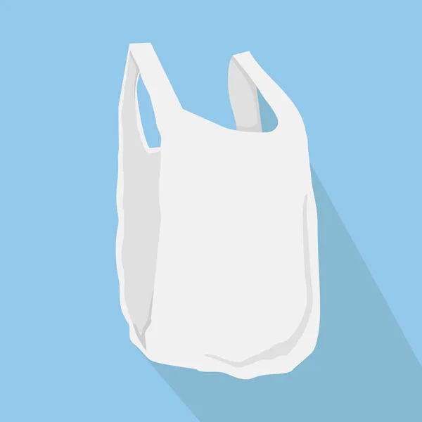 Plastic Bags Long Shadow — Stock Vector