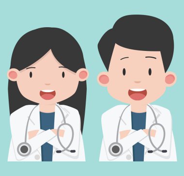 Erkek ve kadın doktorlar karakter