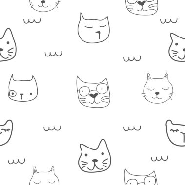 sorunsuz yüz kedi desen