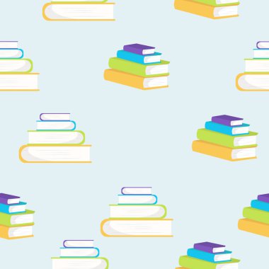 kitap vektör düz stil desen