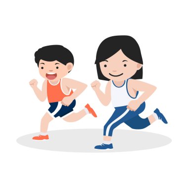 kız ve erkek çekici koşu