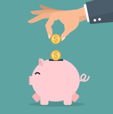 Paradan tasarruf için para koyarak el