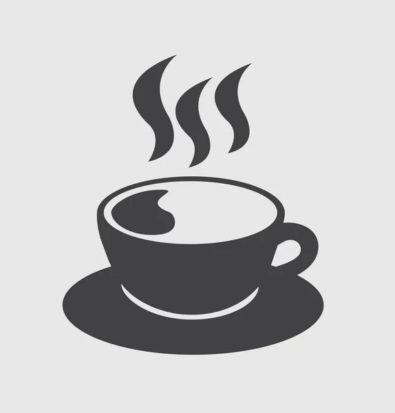 Fincan Kahve Sıcak Simgesi — Stok Vektör