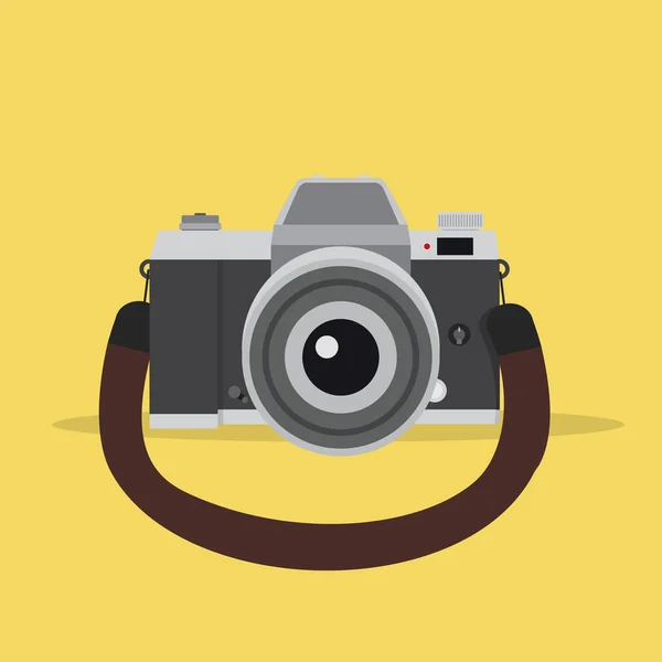 Κάμερα Μια Επίπεδη Στυλ Ιμάντα — Διανυσματικό Αρχείο