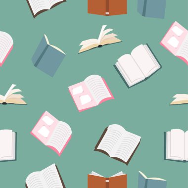 kalem kitap vektör desen