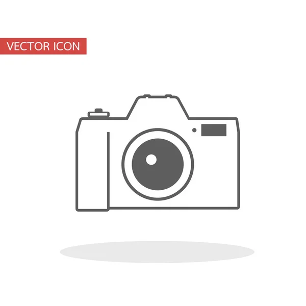 Icono Cámara Vector Estilo Plano — Vector de stock