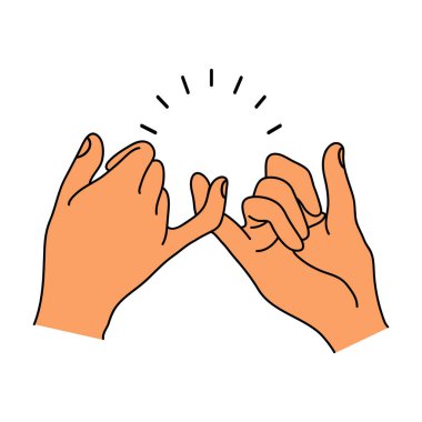 Pinky söz eller gesturing