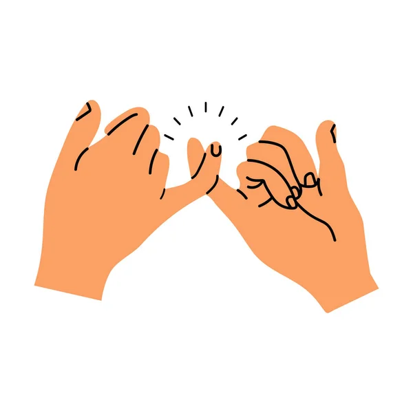 Promise Hands Gesturing Vector — Stock Vector