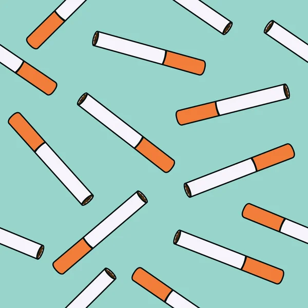 Cigarettes Vector Seamless Pattern — Stock Vector