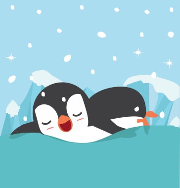 Tatlı penguen suda yüzerler