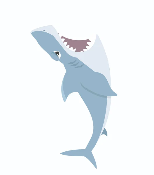 Žraloci Přeskakovat Otevřený Jazyk — Stockový vektor