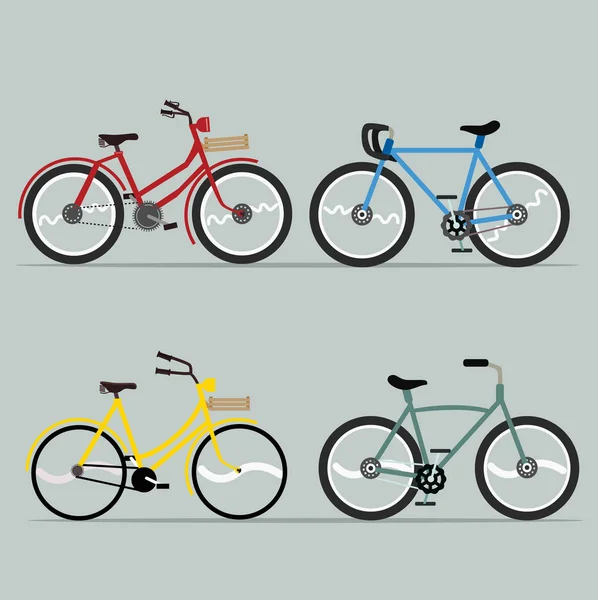 Colección Vectores Bicicleta Para Diseño — Vector de stock