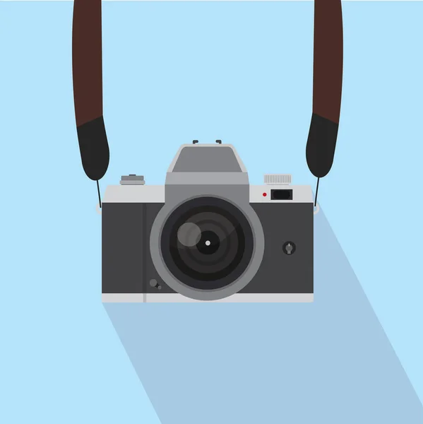 Vector Câmera Retro Com Alça —  Vetores de Stock