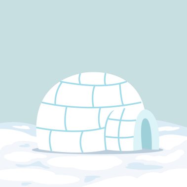  Igloo 'da kışın buzhane.