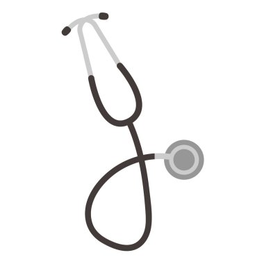 stetoskop düz simge izole vektörü