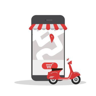 mobil alışveriş dairesi tasarımı çevrimiçi dağıtım hizmeti