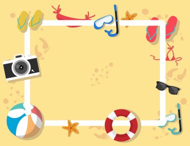 Summer Beach arkaplanı üst görünüm arkaplanı