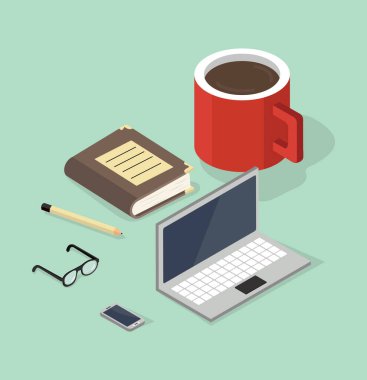 E-öğrenme izometrik biçim çizim kavramı