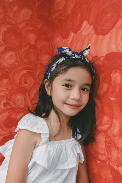 Μόδα Πορτρέτο Του Μικρού Κοριτσιού — Φωτογραφία Αρχείου