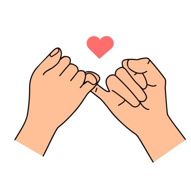 Eller düz tasarım vektörü vaat ediyor