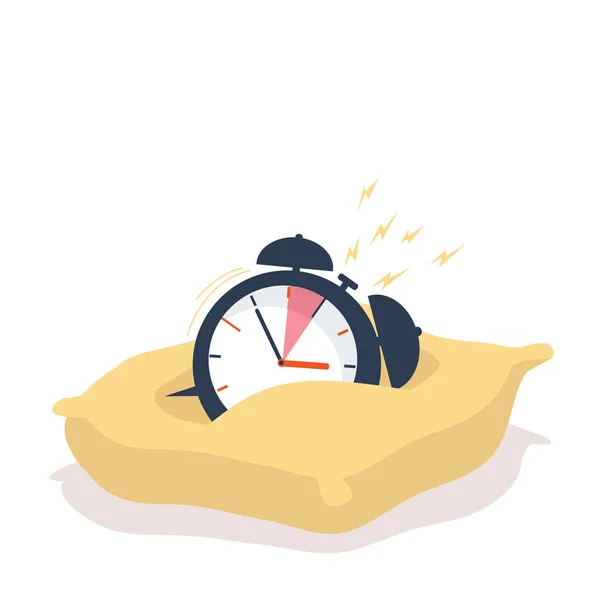 Clock Ringing Alarm Deadline — Stock Vector