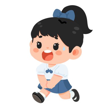 Koşan Korkak Genç Kız çizgi filmi