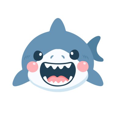 Şirin Çizgi Film Büyük Beyaz Köpekbalığı Hayvanı