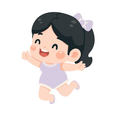 Neşeli Kız ile Neşeli Çocuğun Zıplaması