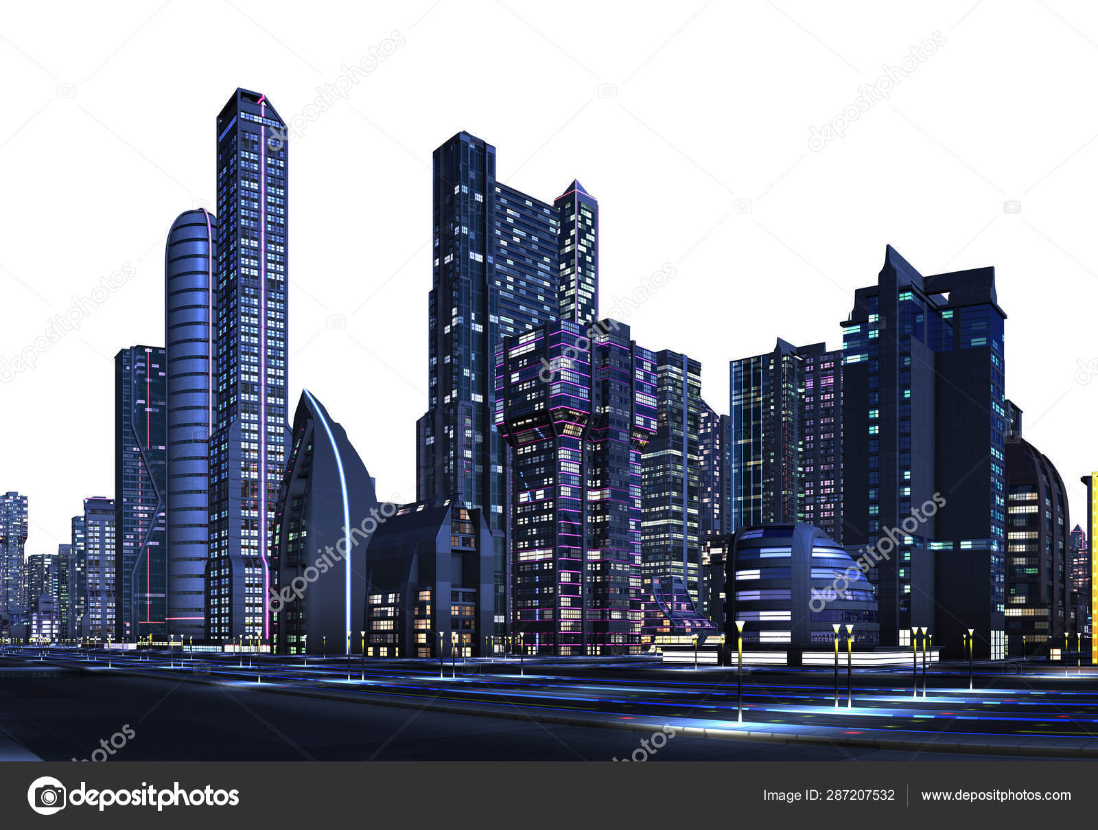 futuristic city skyline