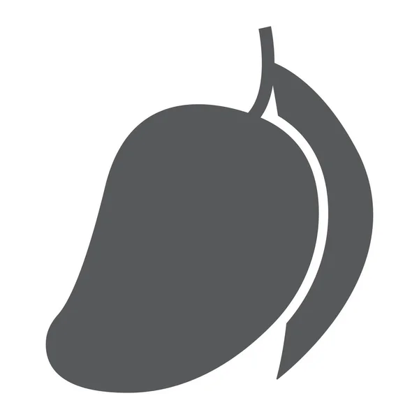 Icono del glifo de granada, fruta y vitamina, signo tropical, gráficos vectoriales, un patrón sólido sobre un fondo blanco, eps 10 . — Vector de stock