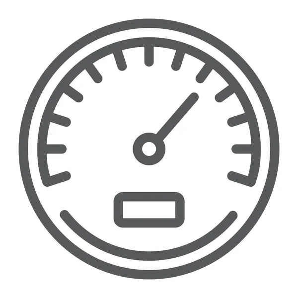 Hız göstergesi satırı simgesi, verilere ve çözümlemelere, hız işareti, vektör grafik, bir doğrusal model beyaz bir arka planda eps 10.