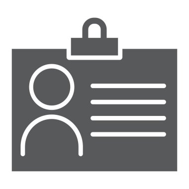 Glif simgesi, profil ve kimliği, avatar işareti, vektör grafikleri, sağlam bir desen beyaz bir arka plan üzerinde eps 10 hesap.