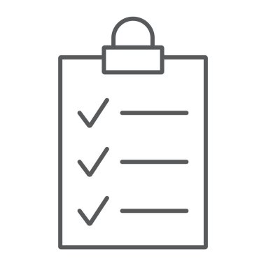 Pano ince çizgi simgesi, ofis ve iş, Yönetim Kurulu üye, vektör grafikleri, Doğrusal model beyaz bir arka planda eps 10.