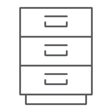 Kabine dolum satırı simgesi, office ince ve düzenlemek, işareti, vektör grafikleri, Doğrusal model beyaz bir arka planda eps 10 dosya.