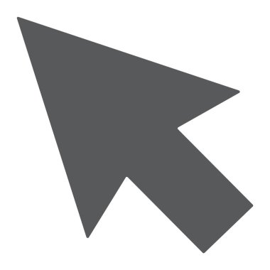 Seçim glif simgesi, araçları ve vektör grafikleri, beyaz bir arka planda eps 10 katı bir desen tasarımı, ok işareti,.