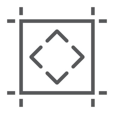 Çalışma yüzeyi satırı simgesi, araçları ve tasarım, Yönetim Kurulu üye, vektör grafikleri, Doğrusal model beyaz bir arka planda eps 10.