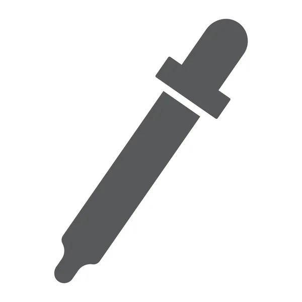 Eyedropper glyph icon, tools and design, pipette sign, vektorgrafik, ein durchgehendes muster auf weißem hintergrund, Folge 10. — Stockvektor