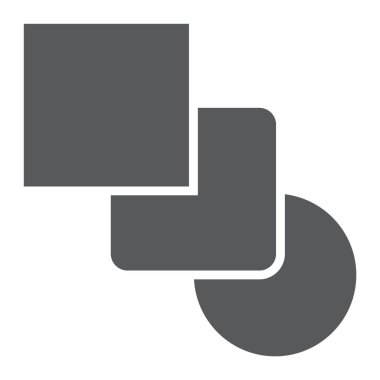 Karışım aracı glif simgesi, araçları ve vektör grafikleri, beyaz bir arka planda eps 10 katı bir desen tasarımı, eğri işareti,.