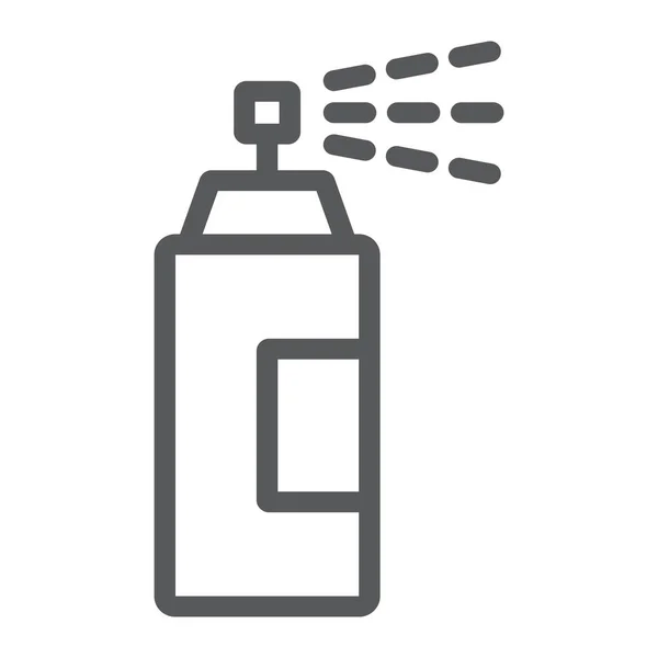 Sprayer Line Icon, Werkzeuge und Design, Aerosolschild, Vektorgrafik, ein lineares Muster auf weißem Hintergrund, Folge 10. — Stockvektor
