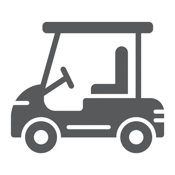 Golf autós karakterjel ikon, a személygépkocsi és a sport, kocsi jel, vektor grafika, egy szilárd minta egy fehér háttér. — Stock Vector