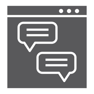 Sosyal medya simge simge, iletişim ve ağ, sohbet işareti, vektör grafikleri, beyaz zemin üzerinde sağlam bir desen.