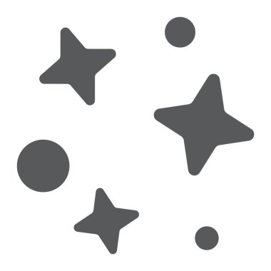 Galaxy glif simgesi, evren ve astronomi, yer işareti, vektör grafikleri, beyaz zemin üzerinde sağlam bir desen.