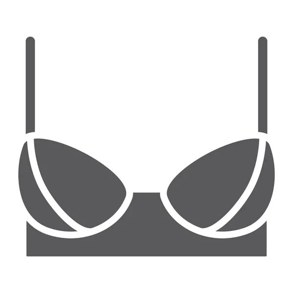 Beha Glyph Pictogram Vrouw Ondergoed Lingerie Teken Vector Graphics Een — Stockvector