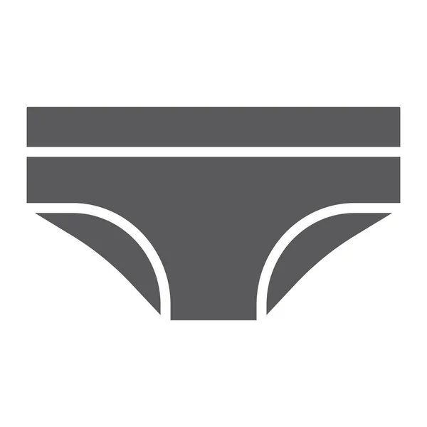 Panties glyph icon, lingerie and female, underwear sign, vector graphics, a solid pattern on a white background. — Stock Vector