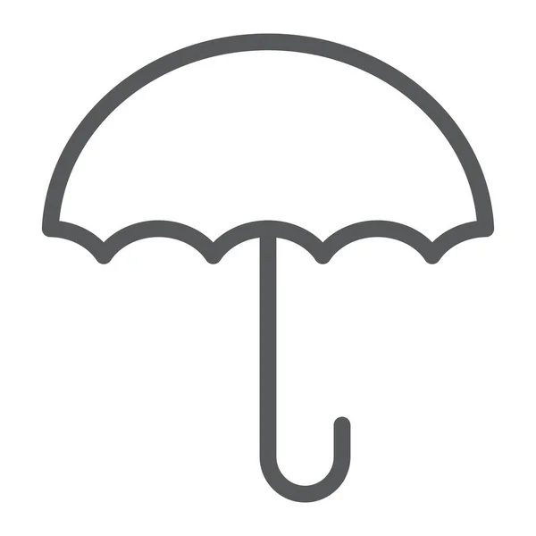 Mantenga el icono de línea seca, embalaje y etiqueta, signo de paraguas, gráficos vectoriales, un patrón lineal sobre un fondo blanco . — Archivo Imágenes Vectoriales