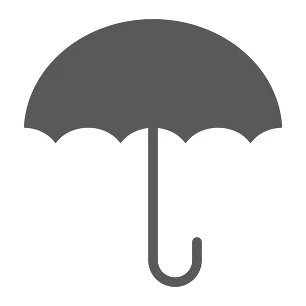 Mantenga seco icono de glifo, embalaje y etiqueta, signo de paraguas, gráficos vectoriales, un patrón sólido sobre un fondo blanco . — Archivo Imágenes Vectoriales