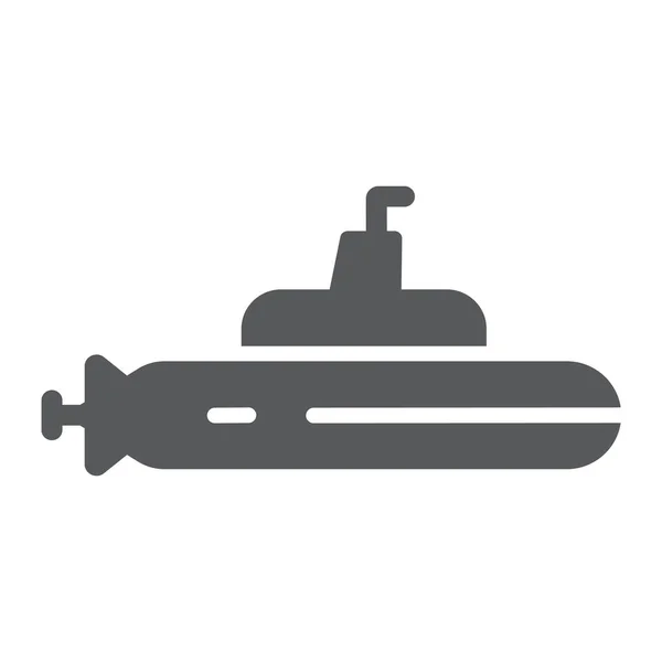 U-Boot-Symbol, Ozean und Marine, Bootszeichen, Vektorgrafik, ein durchgehendes Muster auf weißem Hintergrund. — Stockvektor