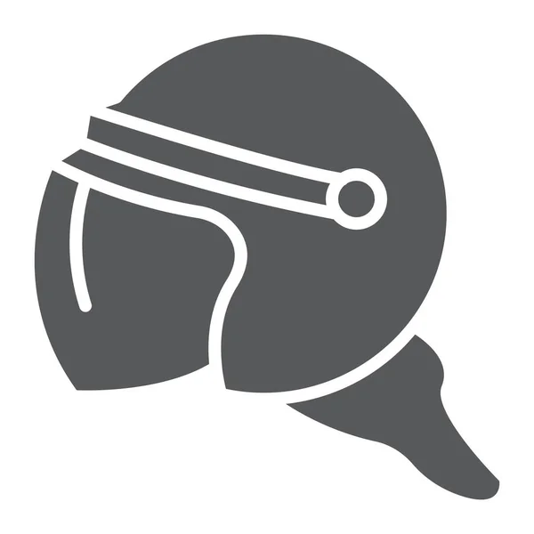 Helm-Symbol, Schutz und Uniform, Polizeihelmschild, Vektorgrafik, ein durchgehendes Muster auf weißem Hintergrund. — Stockvektor