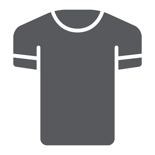 Футболка гліф значок, одяг і мода, сорочка знак, векторна графіка, суцільний візерунок на білому тлі . — стоковий вектор